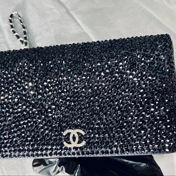 SOLD********AUTHENTIC Vintage Chanel custom Strass converted to (WOC) UPDATED - Picture 7 of 16
